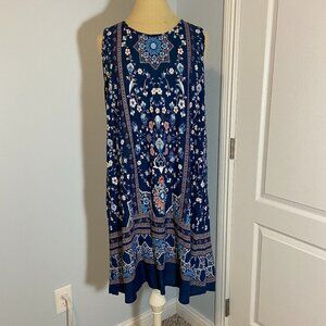 Aventura Blue Floral Mini Dress